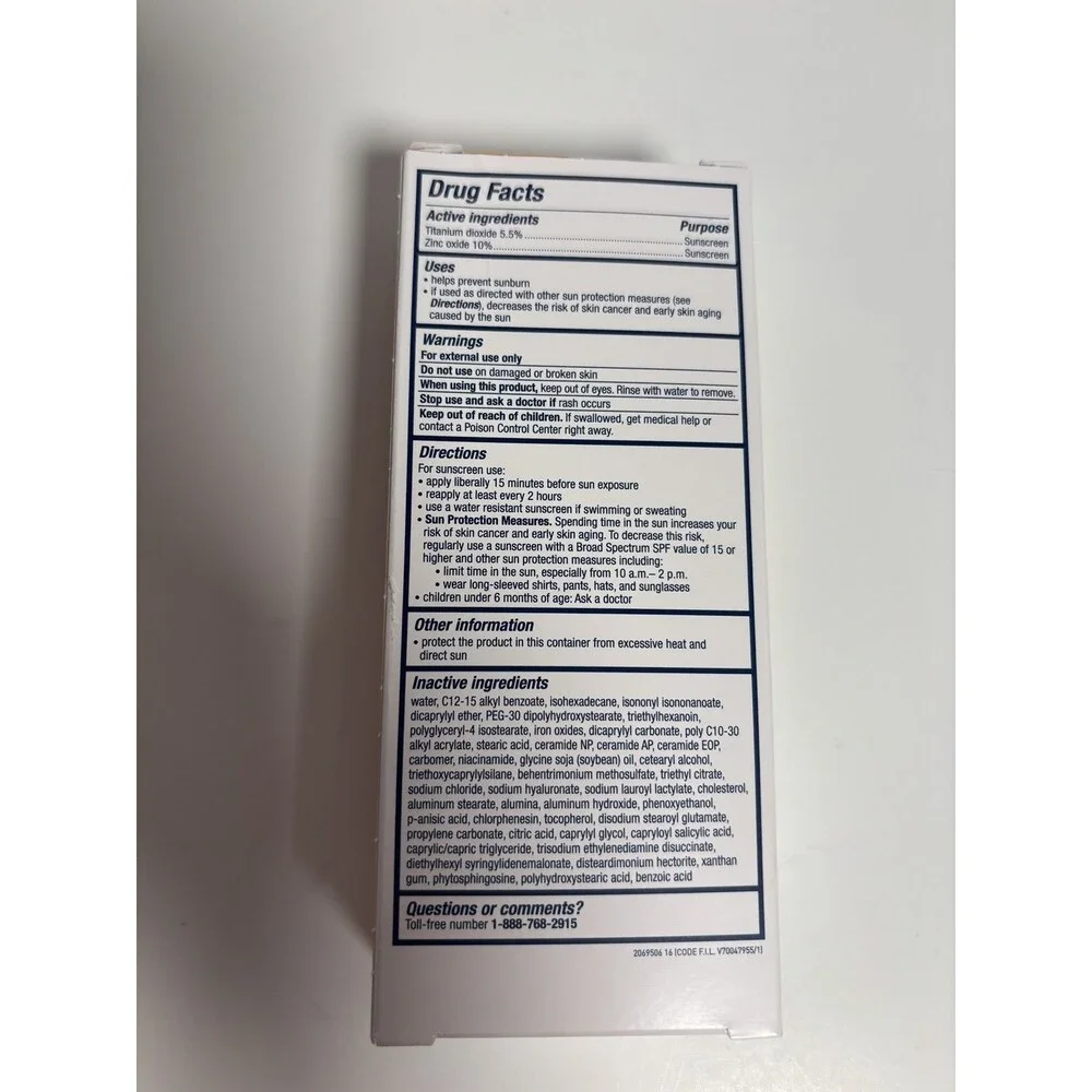 CeraVe Hydrating Mineral Sunscreen SPF 30 Deep Sheer Tint  1.7 oz Exp 05/28